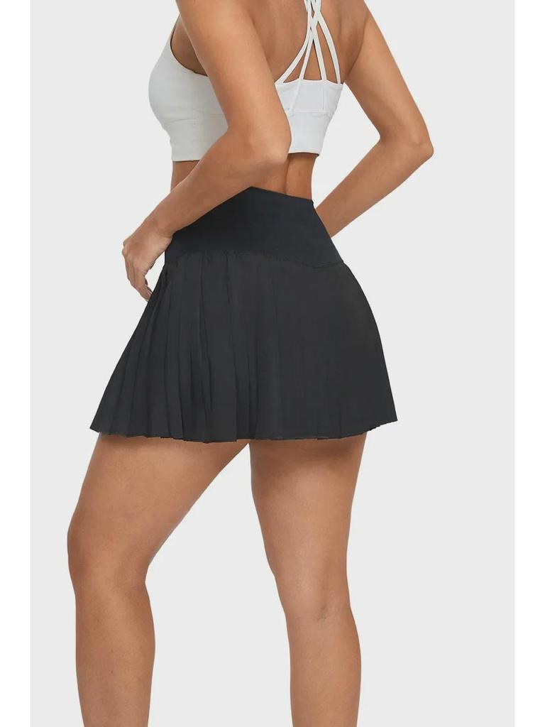 High Waist Pleated Sports Skirt: Yoga, Running, Badminton, Tennis - Anti-Exposure, One-Piece Short Skirt