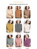 2026 New Women's Korean Style Half-High Collar Long-Sleeve Solid Color Sweater Pullover