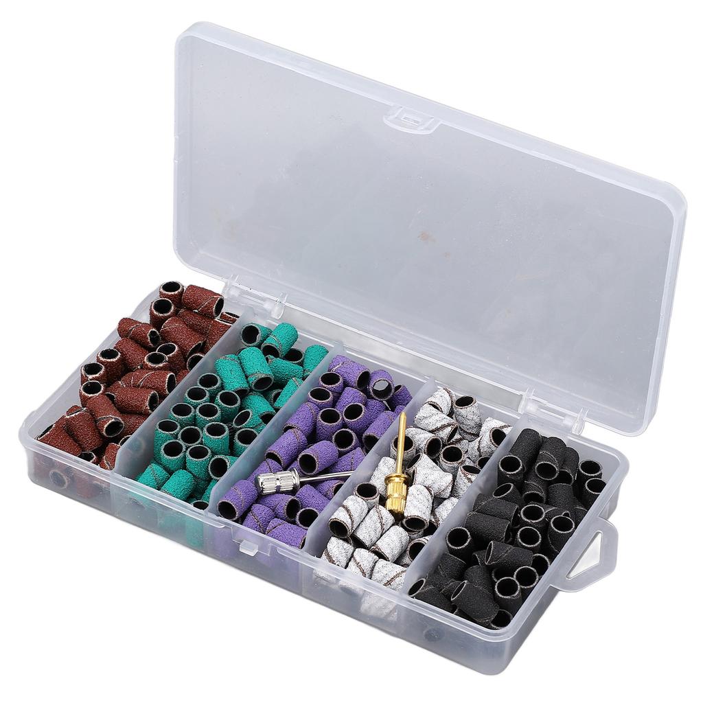 250pcs Small Sanding Band Manicure Accessory Exfoliation Professional Sanding Bands Set for Nail Dri