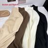GUJIN Women's Warm Slim Fit Half-High Collar Knit Top