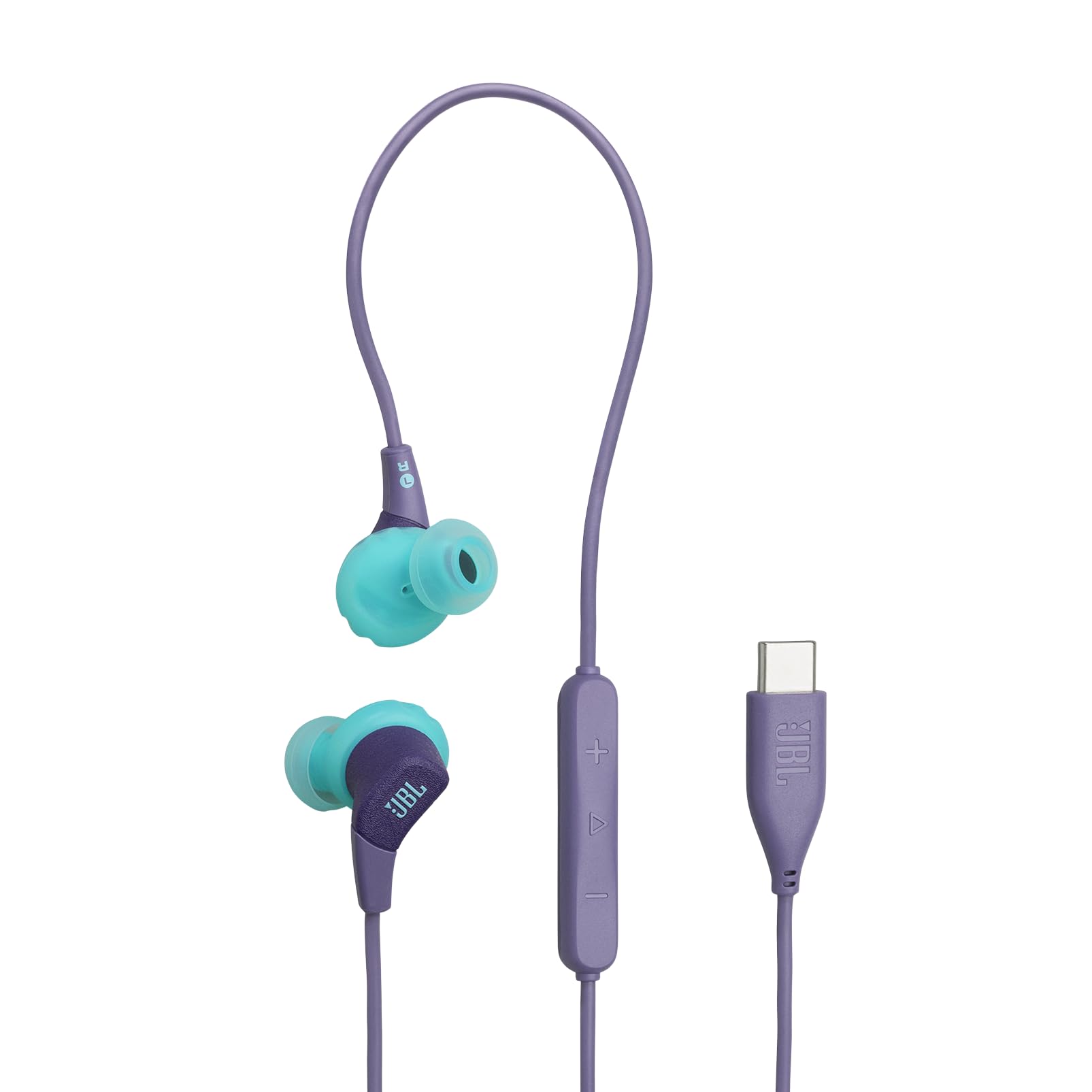 

JBL Endurance Run 3 In-Ear Sports Earphones USB-C High-Resolution IP65 Waterproof Dustproof Wired Purple