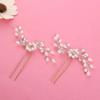 Bridal Hair Accessories Crystal Pearls Wedding Hair Clips Jewelry Handmade Crafts