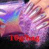 0.2mm Christmas Laser Chrome Red Glitter Powder 10G Ultra Fine Holographic Nail Pigment for Nail Gel Polish Reflective Pigment