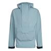 Solid Color Casual Hooded Sports Breathable Long Sleeve Jacket Men Jacket Light-Gray Blue HA7691