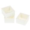 3Pcs 1/12 Dollhouse Miniature Plastic Frame Hand-Woven Storage Basket Decoration