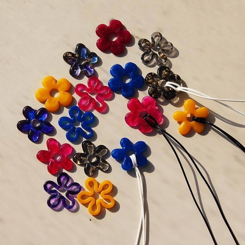 Crystal Flower Charm Silicone Mold for  Necklace Jewelry Crafts Making Exquisite Handmade Floral Pendant Resin Mould