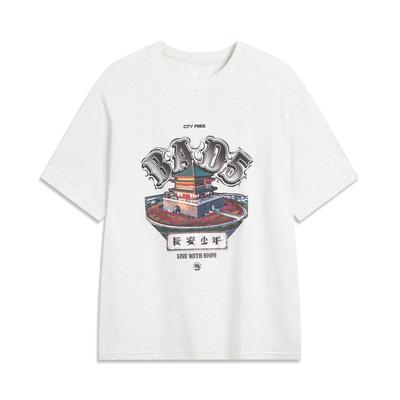 Badfive Changan Youth Fashion Versatile Casual Loose Round Neck Letter Pattern Printed Short Sleeve T-Shirt Men Tops AHSVD95-1