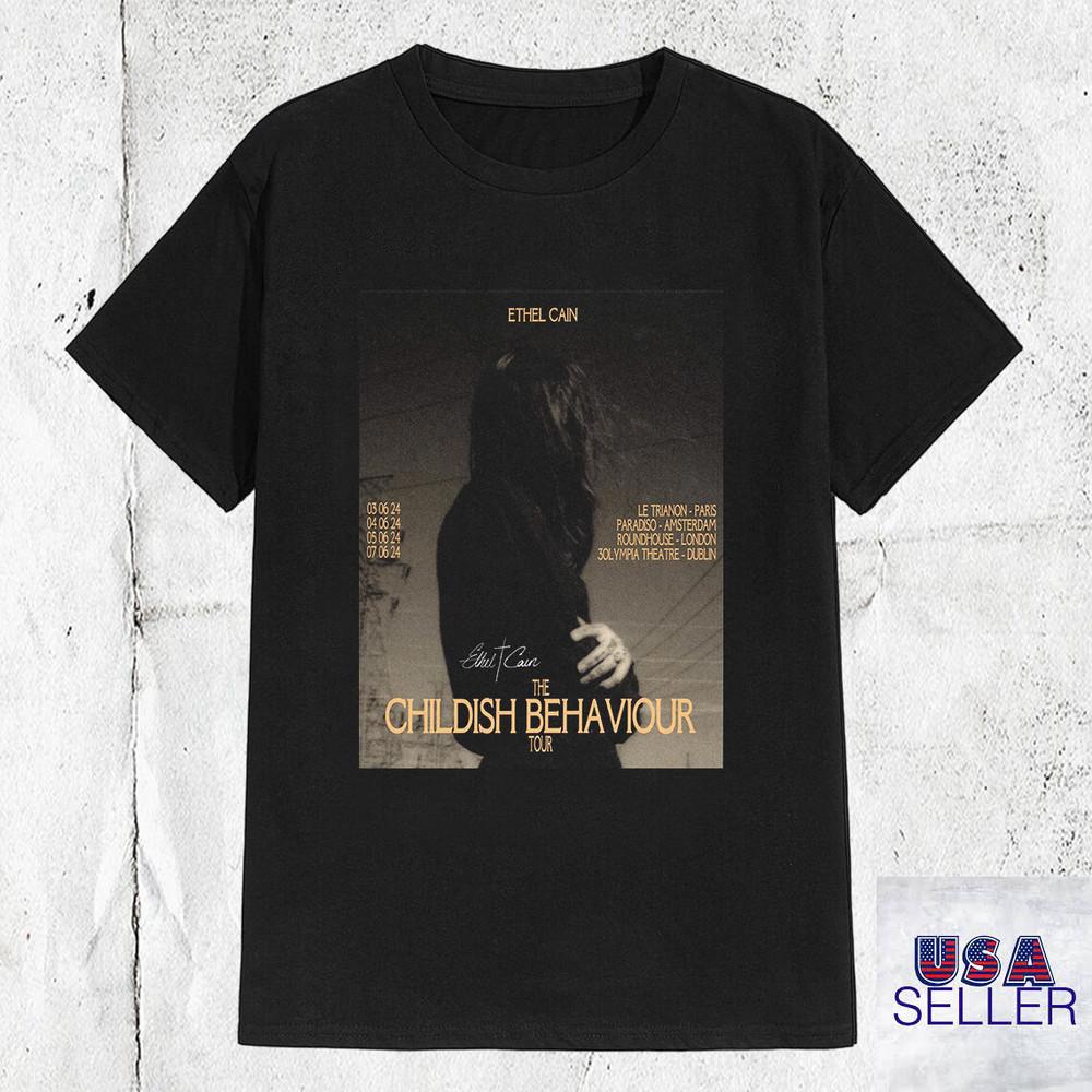 The Childish Behaviour Tour 2024 Ethel cain Cotton T Shirt Full Size S-5XL Unisex T-Shirt XL