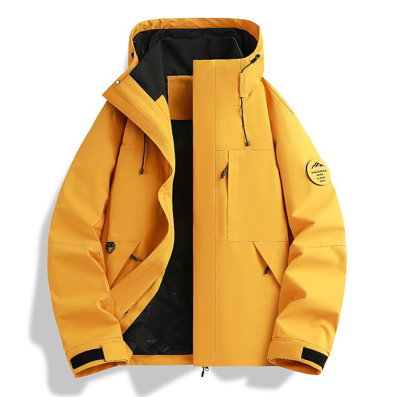 New Jacket Three-in-one Men's and Women's Jackets Windproof and Waterproof Fleece Liner Two-piece Mountaineering Suit