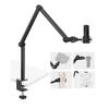 Hemmotop Camera Arm, Microphone Stand, Integrated Clamp, Maximum Load Capacity 2kg, Tablet/Smartphone Arm, 360 & 340 Adjustable Angle, Desk Mount St