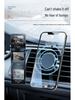 Magnetic Car Phone Holder with Suction Cup for Dashboard & Air Vent Navigation
