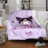 Customizable Kuromi8 Throw Blanket – Personalized Name, All-Season Cozy Snug Blanket, Machine Washable, Personalized Blanket