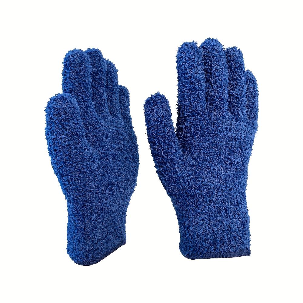 

[1 пара перчаток из микрофибры] 1 пара перчаток для уборки из ультратонкой микрофибры | Коралловый флис, эластичные, дышащие, мягкие, моющиеся