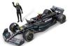 Bburago 1/24 Scale Mercedes-AMG Petronas F1 Team W14 (2023) E-Performance No. 44 with L. Hamilton Figure (Window Box) - Finished Model (BUR28037H)