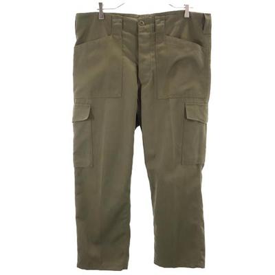Austrian Army Military Cargo Pants Khaki Button Fly Men's Used