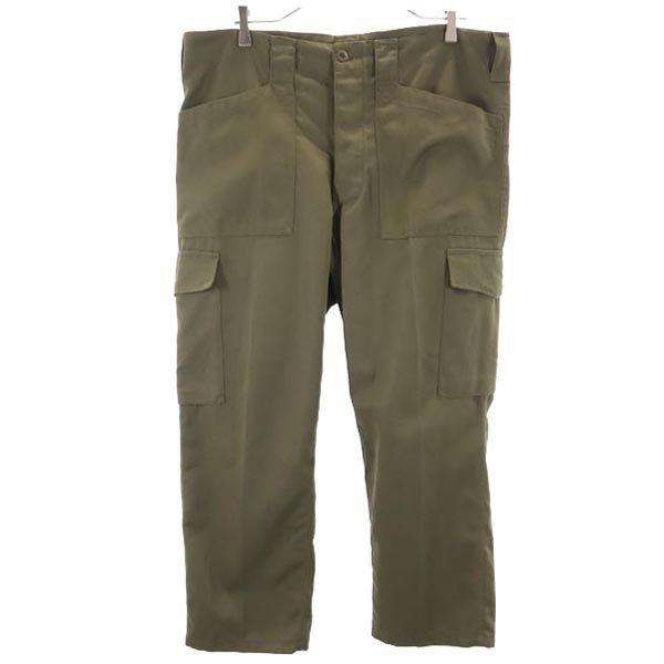 

Austrian Army military cargo pants khaki Button fly Men s Used