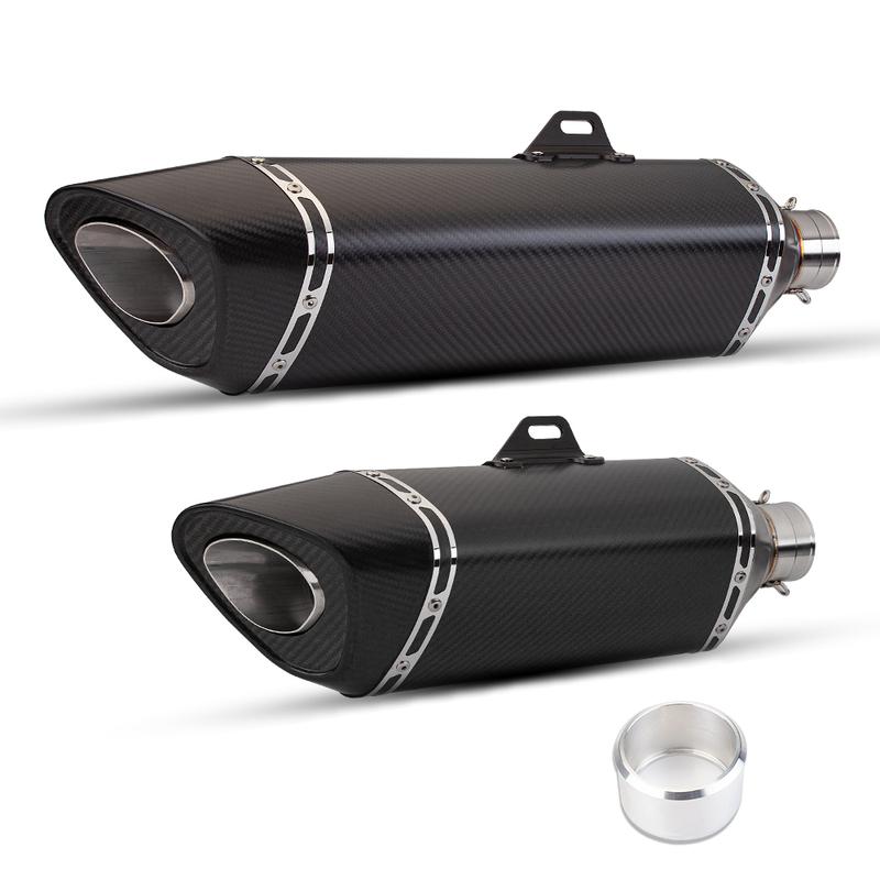 51mm Universal Motorcycle R11 Exhaust Pipe Muffler with Db Killer for Pcx 125 150 C650gt Tmx530 Cb500 590MM 490MM