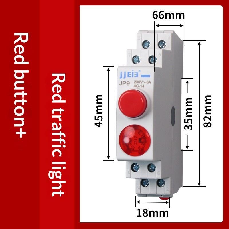 Jd9 Serie Din-skinne Indikatorlys Høy Lysstyrke LED Flammehemmende Hus For Industriell Bruk