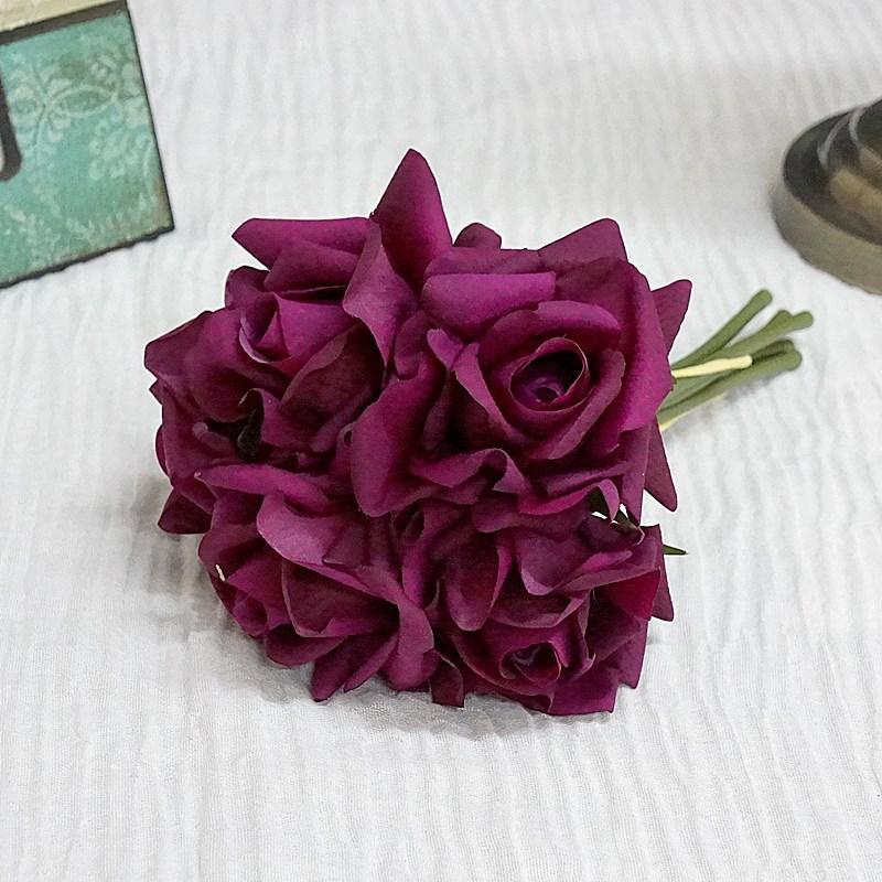 

Настоящее прикосновение, 5 головок, большой букет роз, латексные искусственные цветы для свадебного украшения дома, искусственный цветок, свадебный букет