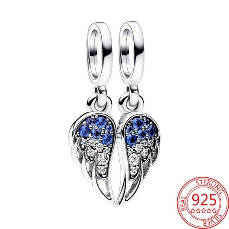 New Copper Angel Wing Charms Heart Bird Pig Pendants Fit Original Bracelets Necklaces Womens Fine Diy Jewelry Gifts