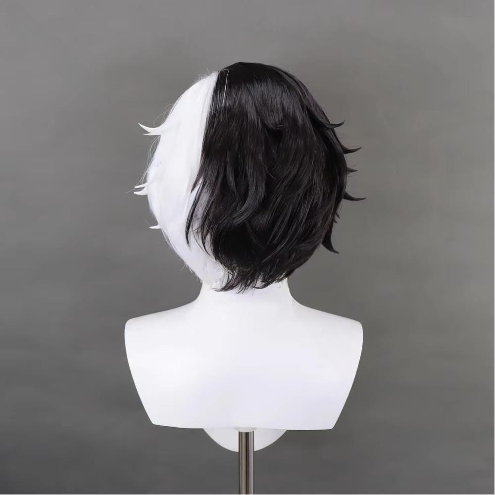 Anime Seol Hee Cosplay Wig Luna Snow Black White Heat Resistant Synthetic Hair Role Play Wig