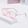 Retro-Brillen UV-Schutz Damen-Sonnenbrillen Klare Rahmen Sonnenbrillen Übertriebene Sonnenbrillen Shades