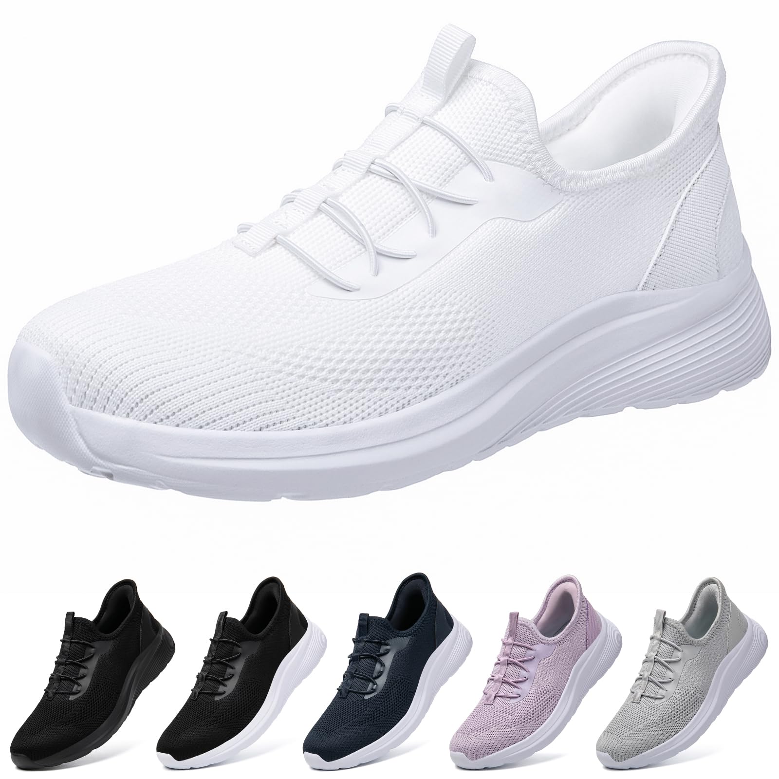 

NEARDREAM Shoes for Comfortable Sneakers for Ideal for Standing and Size 3E Slip-On Standing Slip-On Women, Mesh, Lightweight, Breathable, Work,