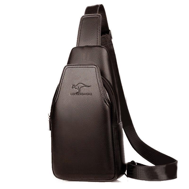 

Men s Versatile Double-Zip Crossbody Chest Bag for Cycling - Large Capacity and Fashionable