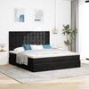Maison Exclusive - Cadre de lit ottoman avec matelas noir 180x200cm velours