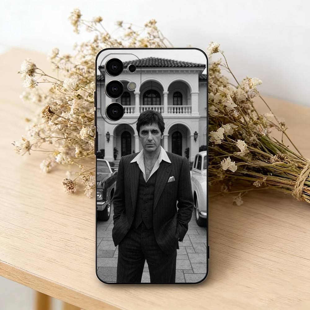 

S-scarfaces T-tony M-montana Phone Case Black Silicone Soft For Samsung S25,S24,S21,S22,S23,S30,Ultra,S20,Plus,Fe,Lite Samsung S21fe