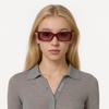 Chanel Logo Design Square Sunglasses Unisex sunglasses Brown Red S1A71662X06081S9211