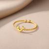Stainless Steel Ocean Starfish Open Rings For Women Girls Gold Color Finger Rings Wedding Summer Jewelry Party Gift Anillos