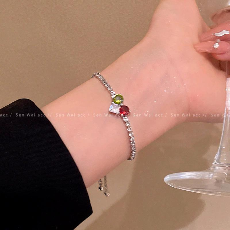 Korean Retro Pearl Titanium Steel Women's Bracelet - High-End Ins Style Beaded Bangle for Couples