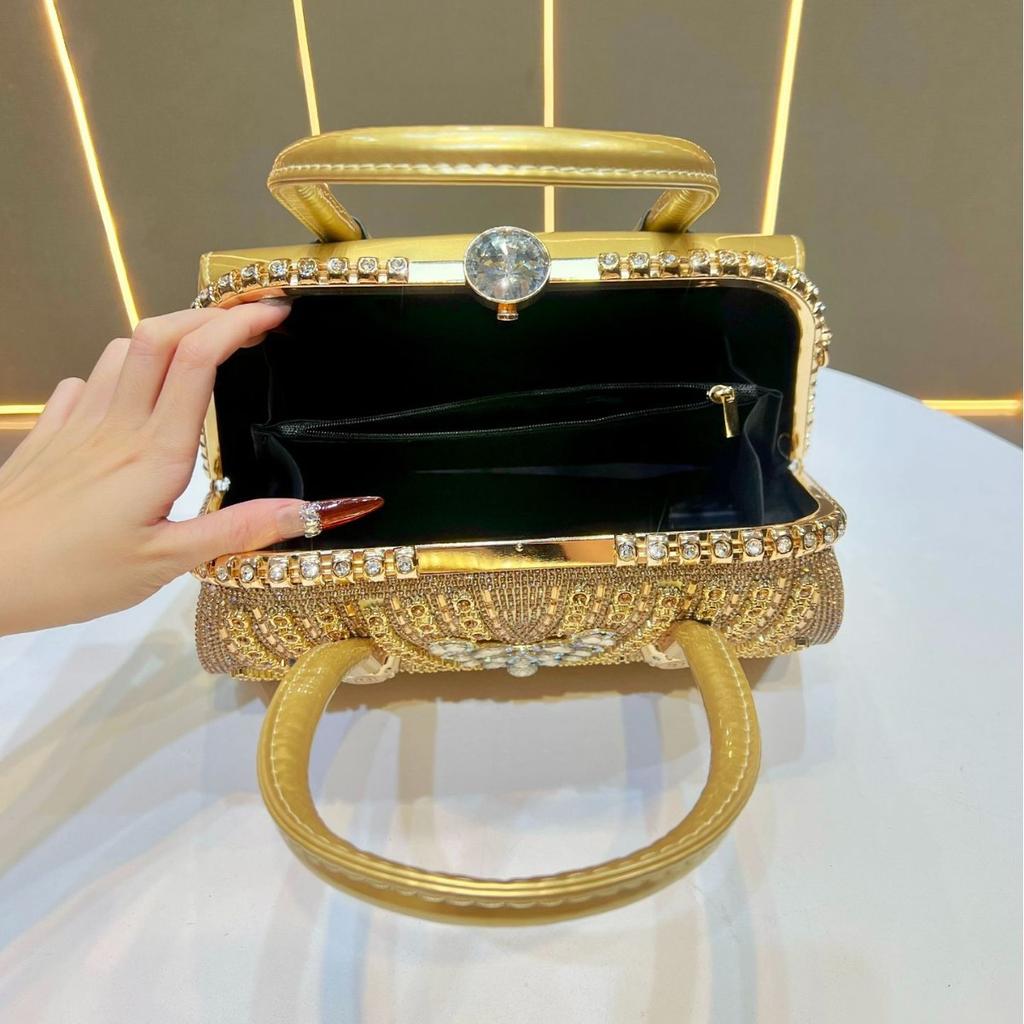 Dinner Bag, Diamond-encrusted Crossbody Bag, Large Capacity, High-end, Light Luxury Handbag, Women's Bag