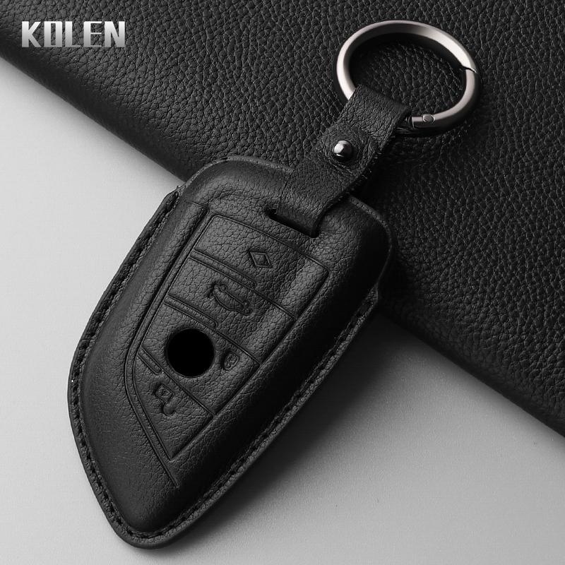 Leather Car Key Case Cover Shell Fob For Bmw F20 G20 G30 X1 X3 X4 X5 G05 X6 X7 G11 F15 F16 G01 G02 F48 Key Protector Accessories