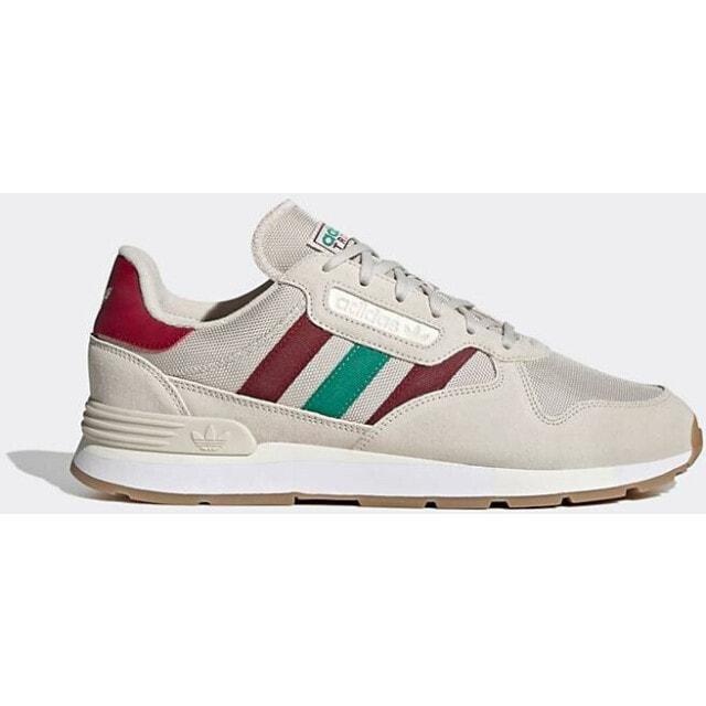 

Серые и красные кроссовки adidas Originals Treziod 2