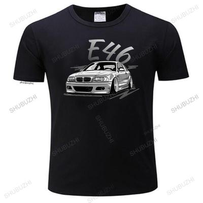 Mens Luxury Cotton T Shirt Men O-neck Tees Hot Sale  Classic  Car E46 E60 E61 Loose Tops for Him Plus Size Teeshirt