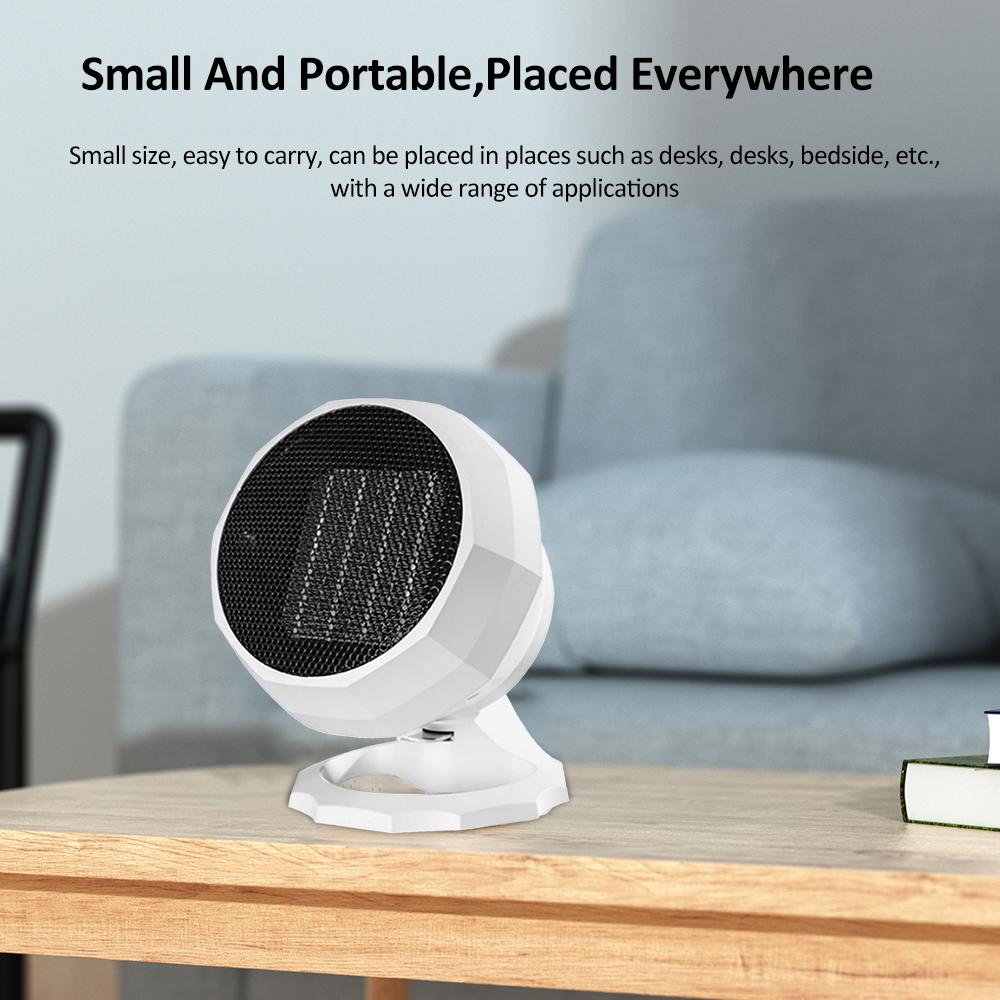 2000W Small Desktop Shaking Heater Space Heater Electric Warm Air Machine Ceramic Heating Low Noise