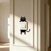 Removable Switch Sticker Cute Black Cat Light Switch Sticker Cartoon Cat