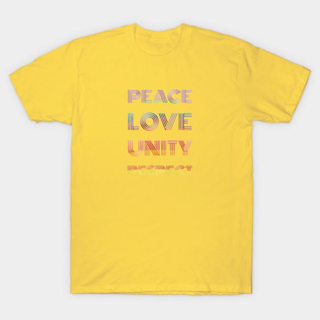 Unisex Fashion TShirt Peace Love Unity Respect Print TShirt Plus Size S-5XL T-Shirt 100%Cotton Tops O Neck Short Sleeve Tees