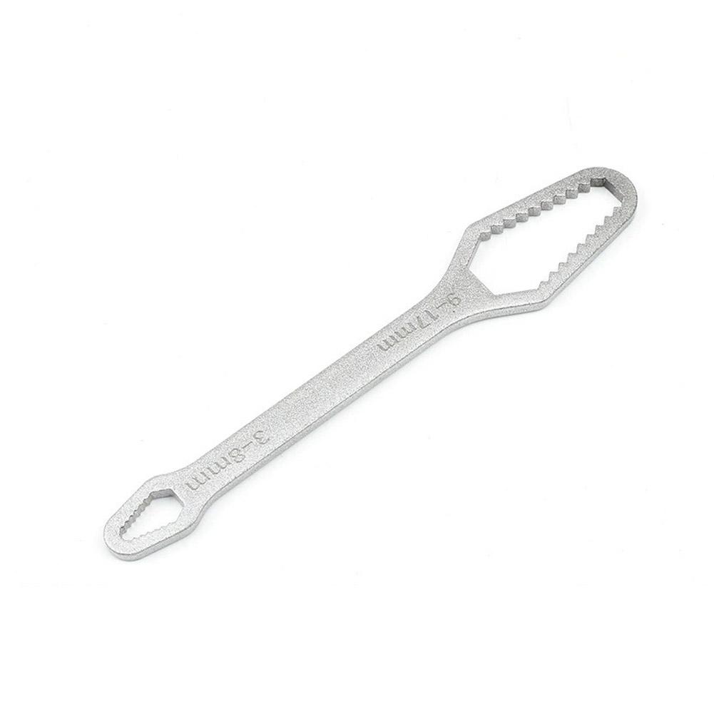 Small Ultra Hard Steel Wrench Multifunctional Double Headed Self Tightening Wrench Versatile Plum Blossom Universal Wrench