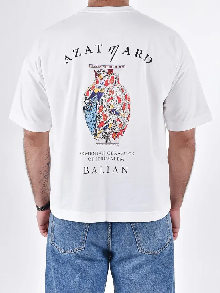 Oversized T-Shirt with Azat Mard Print BALIAN VASE