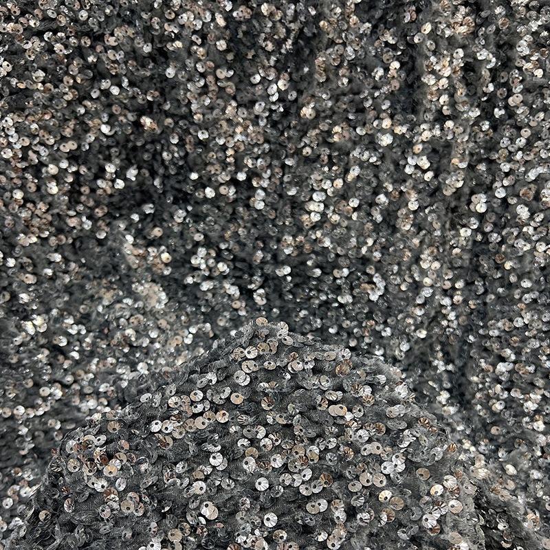 Barevná lesklá flitrová látka Olejově lesklá tylová látka Materiál na svatební šaty Různé styly Domácí flitrová látka Ozdoba oblečení