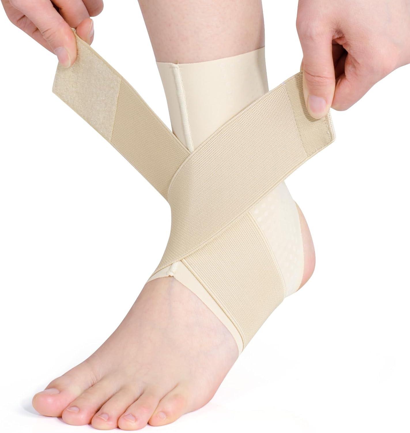 

1Pcs Ankle Braces for Women Men,Ankle Compression Sleeve Plantar Fasciitis Brace Plantar Fasciitis Relief, Arch Support Socks L бежевый