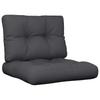 Vidaxl Pallet Sofa Cushions, 2 Pcs, Black, Fabric