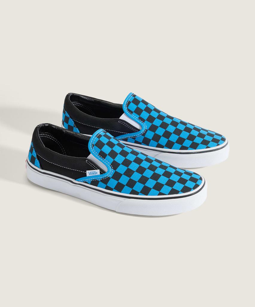 Vans Classic Slip-On - (Checkerboard) Bright Azure / Vn000Dahfnm1
