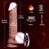 Thrusting Dildo Vibrator Sex Toys Realistic Silicone Penis Remote Control Telescopic Dildos Adult Toy for Women Masturbation 18+