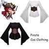 Kvinner Vintage Piratkostyme Belte Dekor Halloween Cosplay Kostyme Antrekk Fest