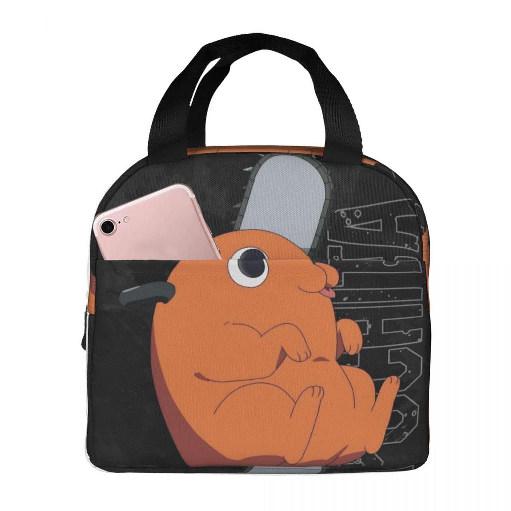 Insulated Lunch Tote Bag Kawaii Pochitas Merch Food Box Causal Cooler Thermal Bento Box For School