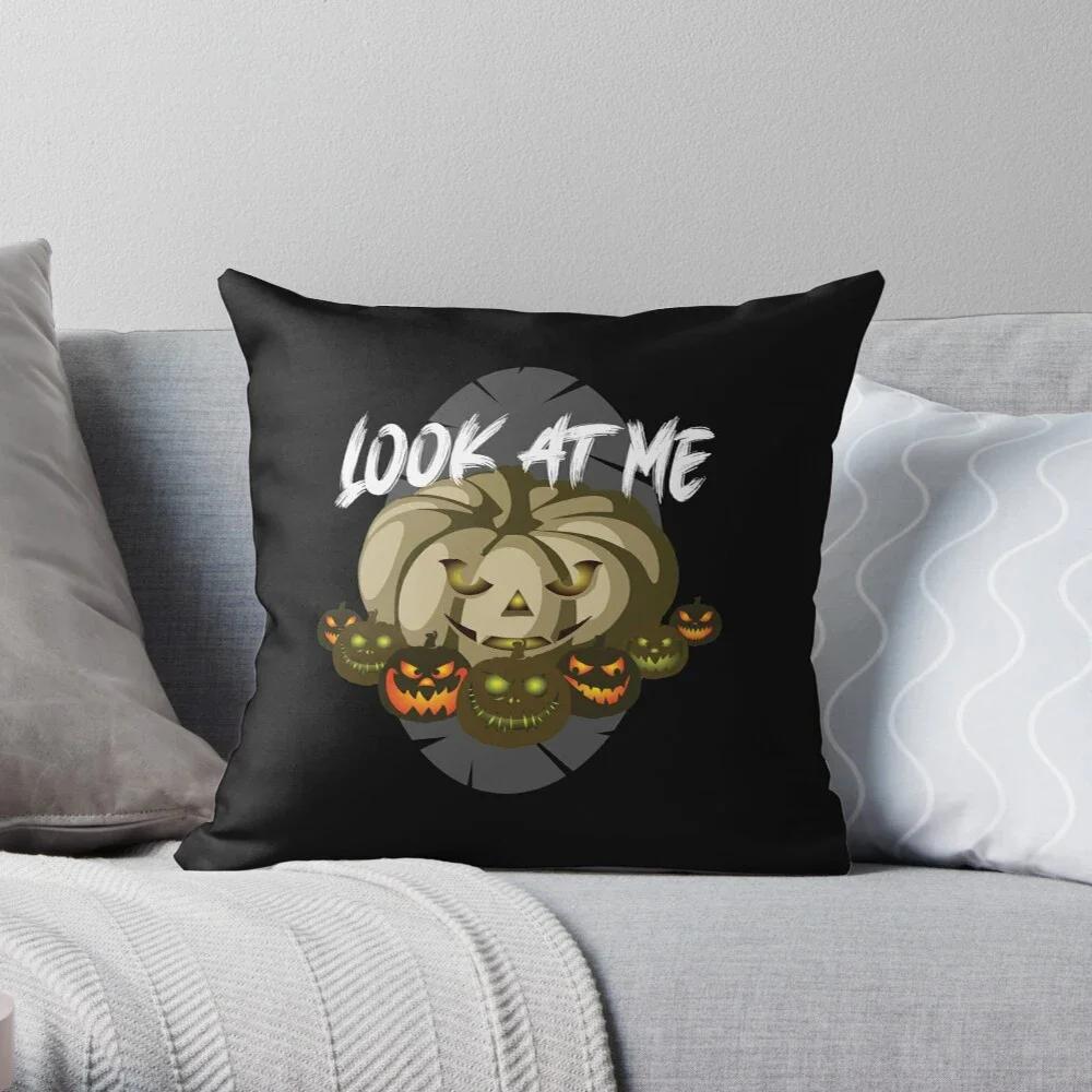 Decorative Home Pillow Case Cushion Covers  X Modern Living Room Sofa Halloween Pumpkin  Fall  Fear Pumpkin